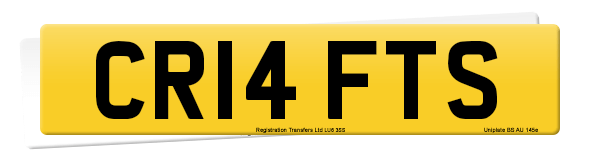 Registration number CR14 FTS
